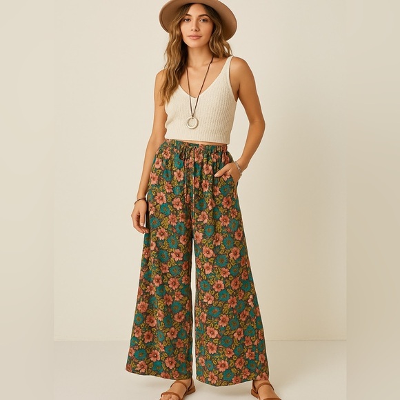 Illa Illa Floral Wide-Leg Pants - Picture 8 of 8